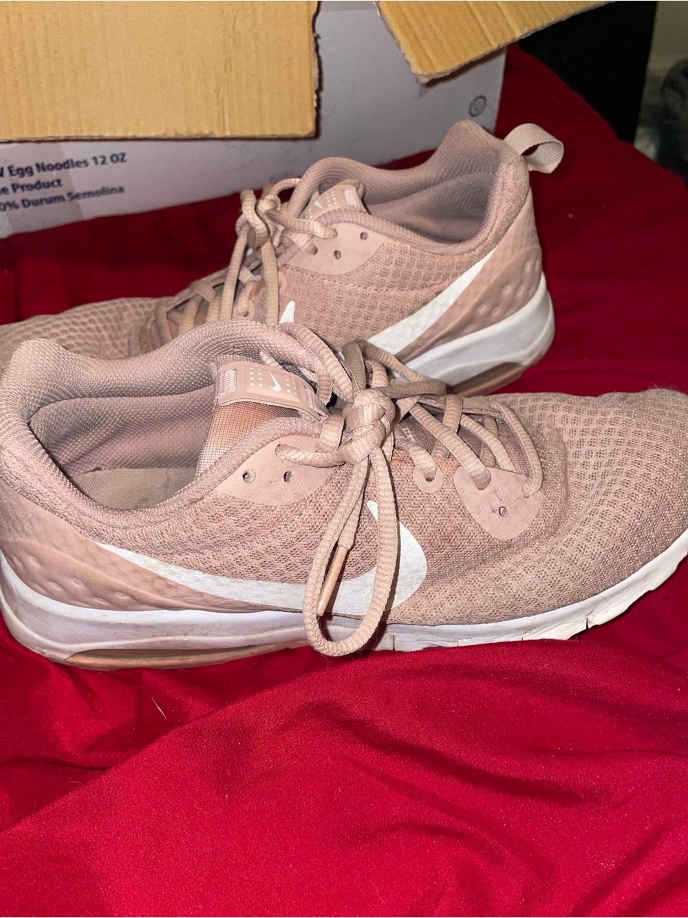 Nike Women’s Athletic Sneakers in Light Pink and White